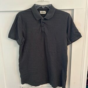 TAYLOR STITCH The Vintage Jacquard Polo Shirt in gray